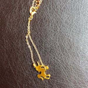 Unicorn gold necklace